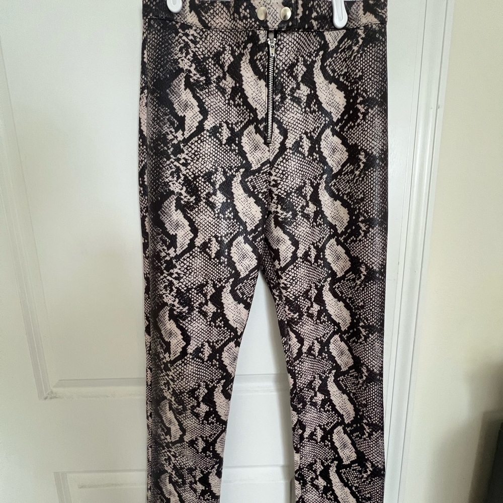 Snakeskin Print Pants
